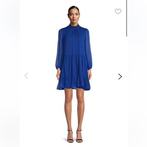 Chiffon flounce dress - Picture 4 of 5